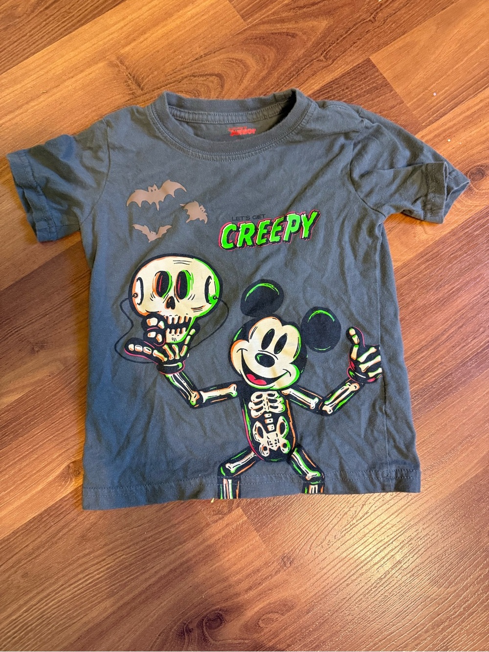 Glow in the dark Skeleton Mickey Short Sleeve Tee for Kids